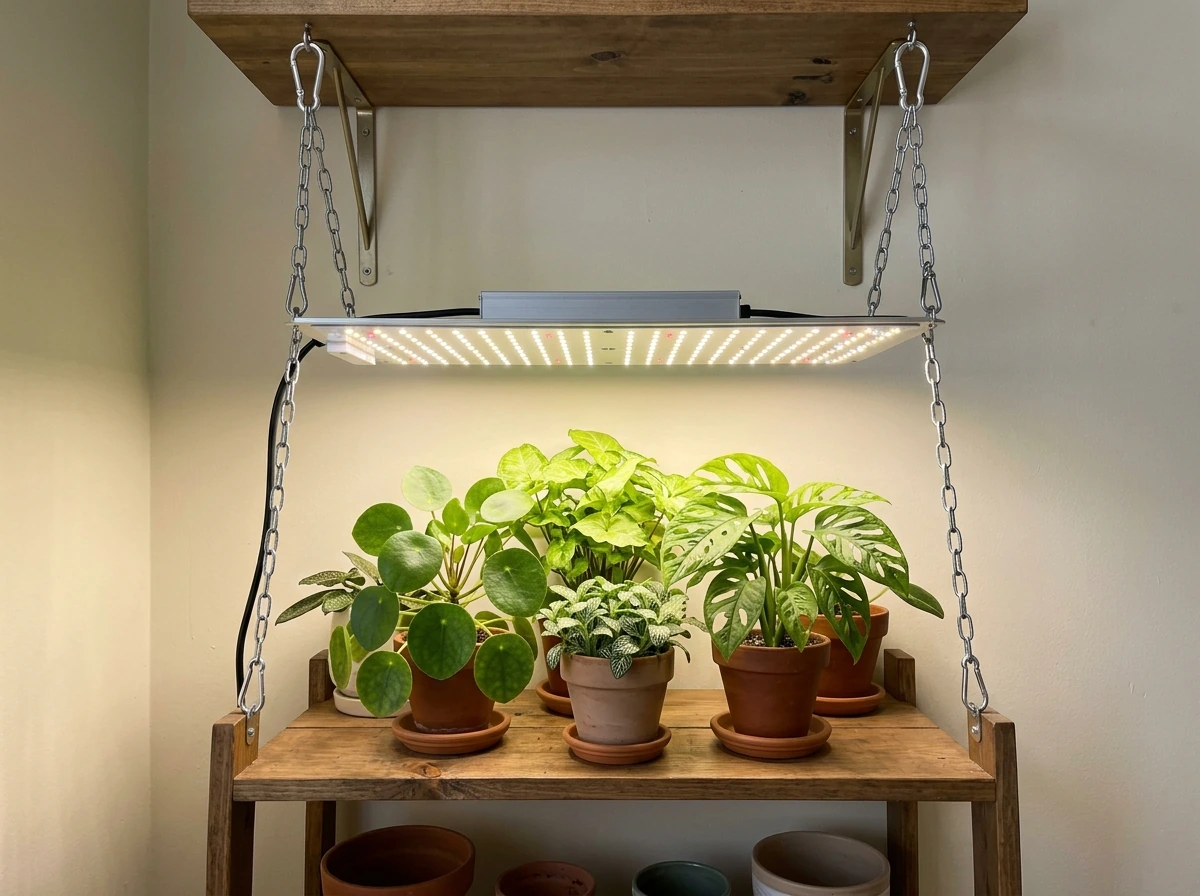 can indoor lights grow plants