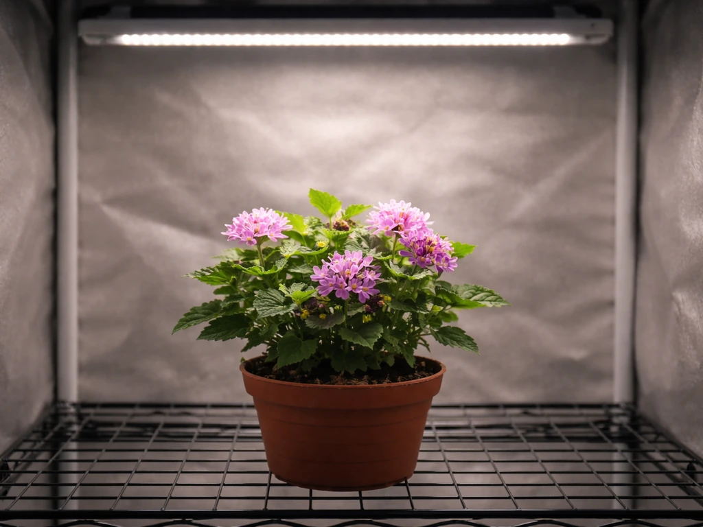 can flowers grow under artificial light
