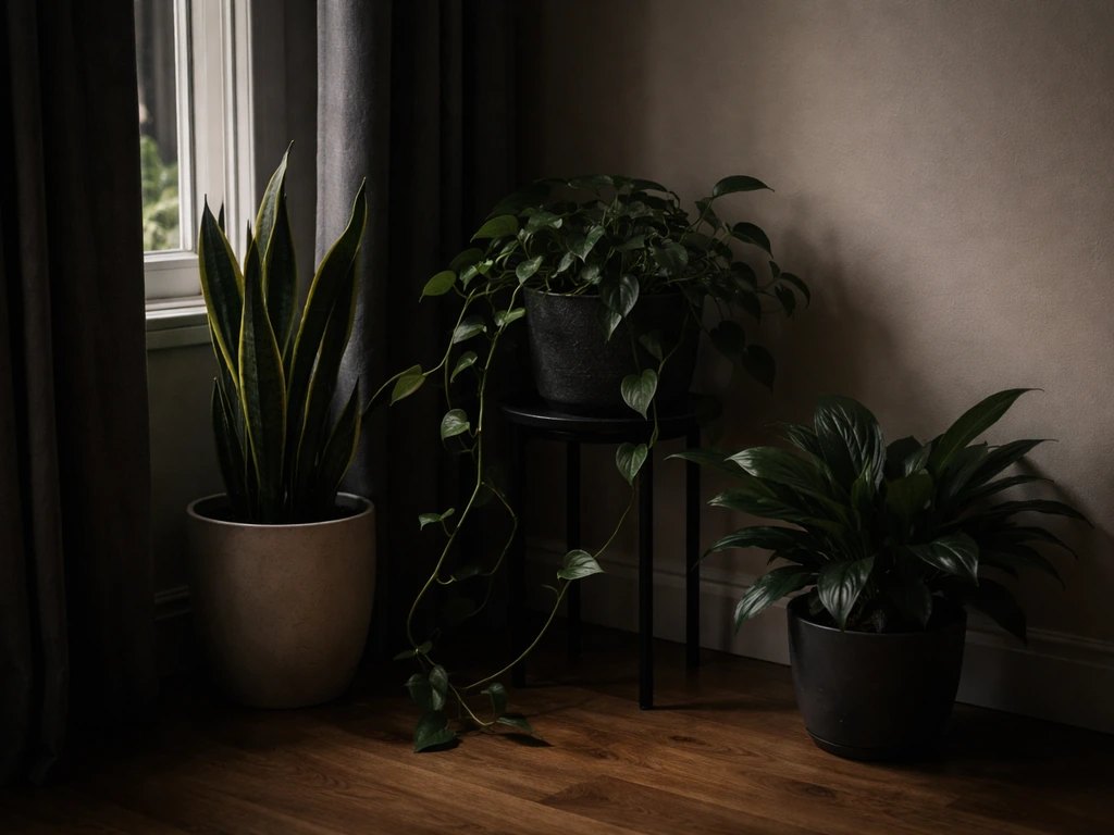 plants that can grow in dark rooms