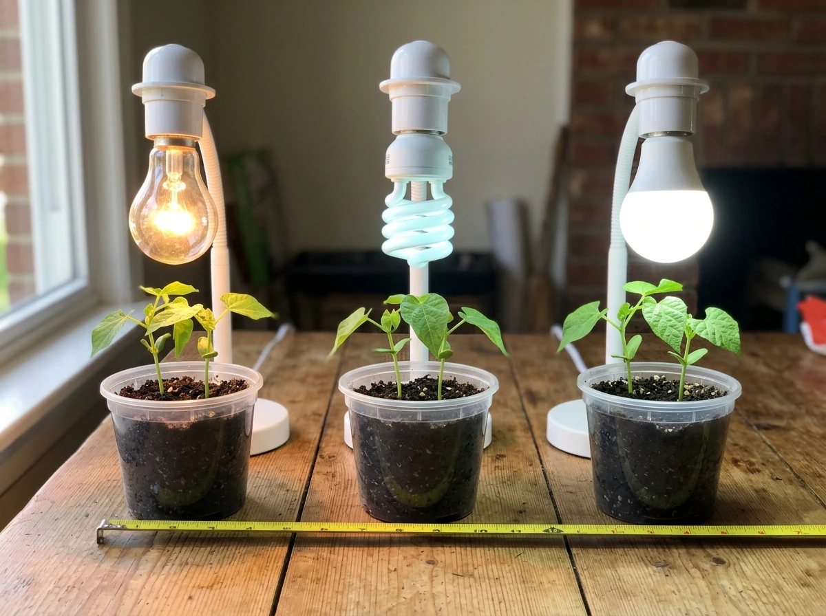 can regular light bulbs grow plants