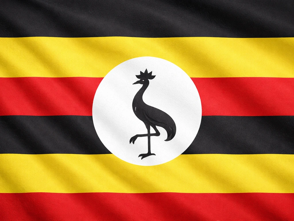 what bird is on the flag of uganda