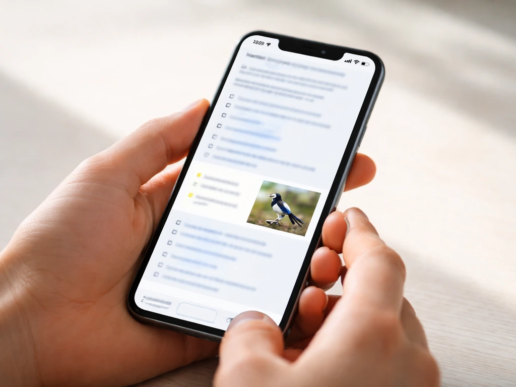 Hands holding a smartphone showing a Wikipedia-style list with one highlighted national symbol entry.