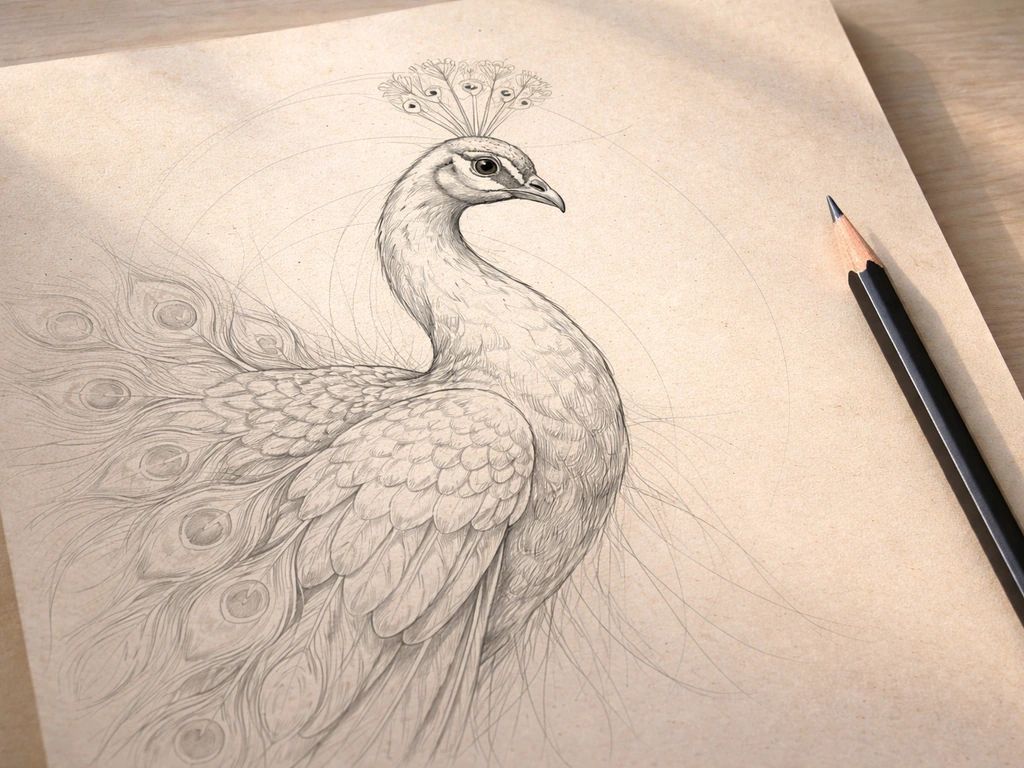 how to draw a national bird