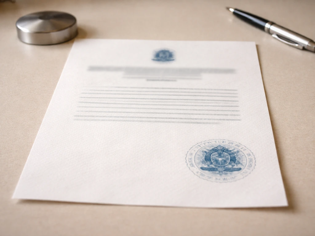 Close-up of an official Brazilian government decree document on a desk with blurred, unreadable text.