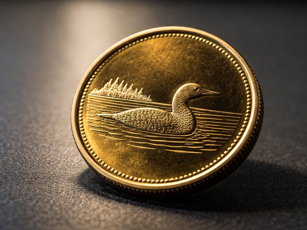 what bird is on canadian dollar