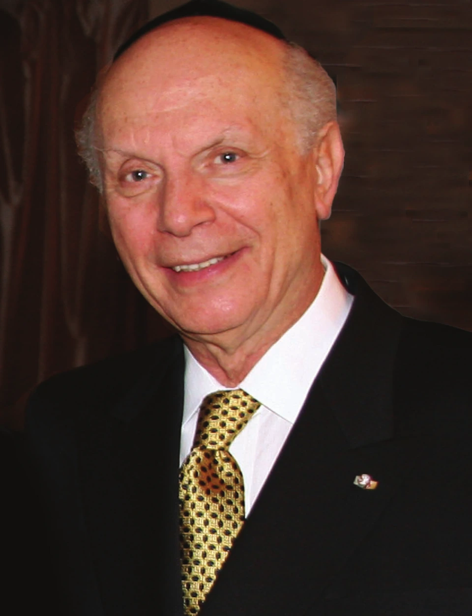 Portrait photo of Rabbi Arthur Schneier in a suit and tie