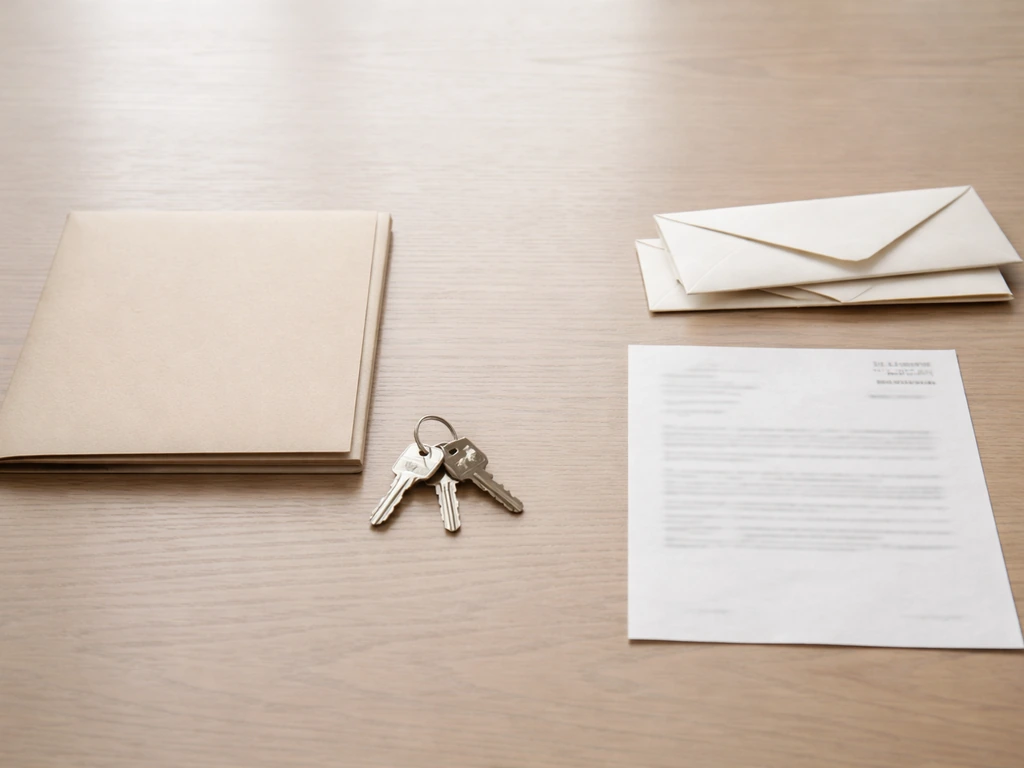 Tabletop with house keys and blank financial documents symbolizing assets versus liabilities.