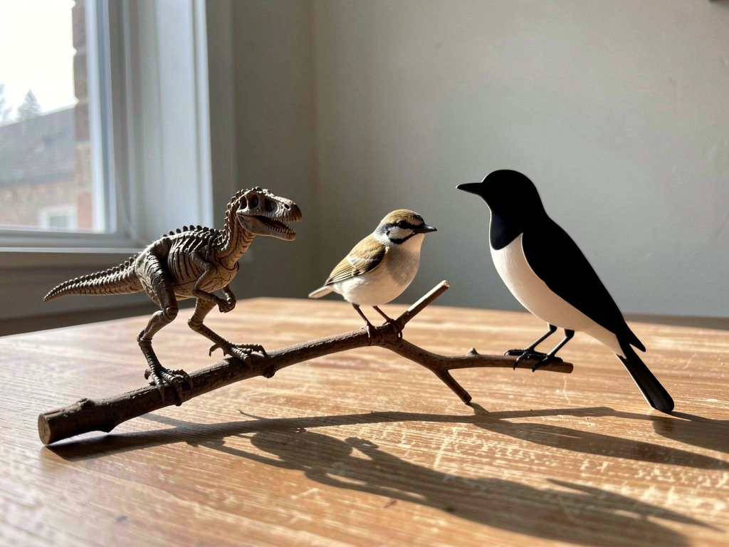 Clade-style bird and theropod ancestry represented with physical models