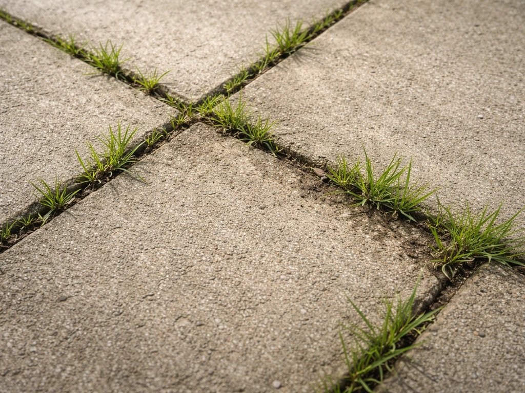 gras op tegels