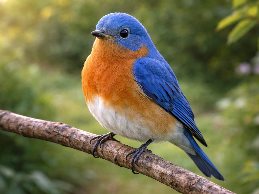 Blue Bird With Orange Chest Meaning Spiritual Message