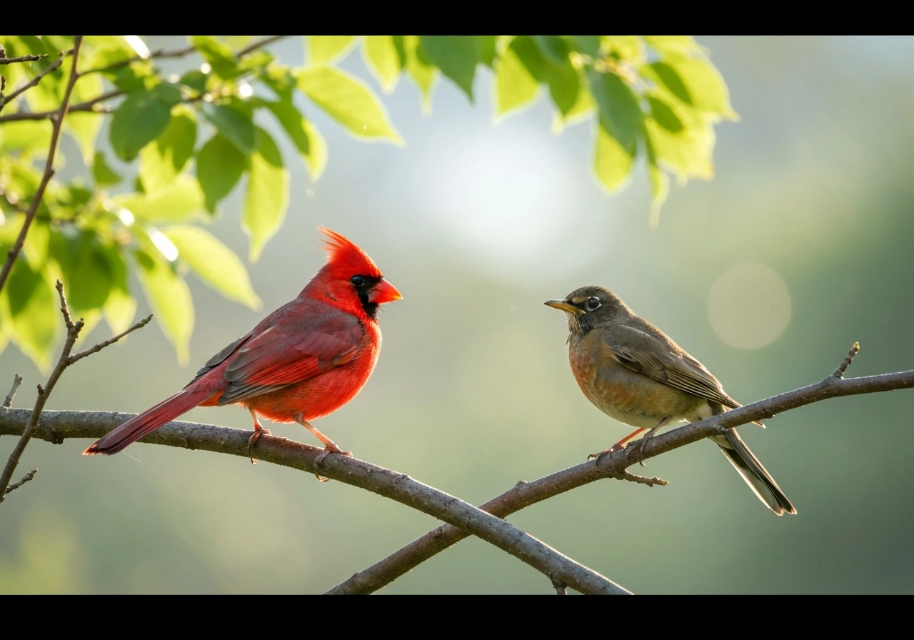 cardinal red robin bird meaning spiritual