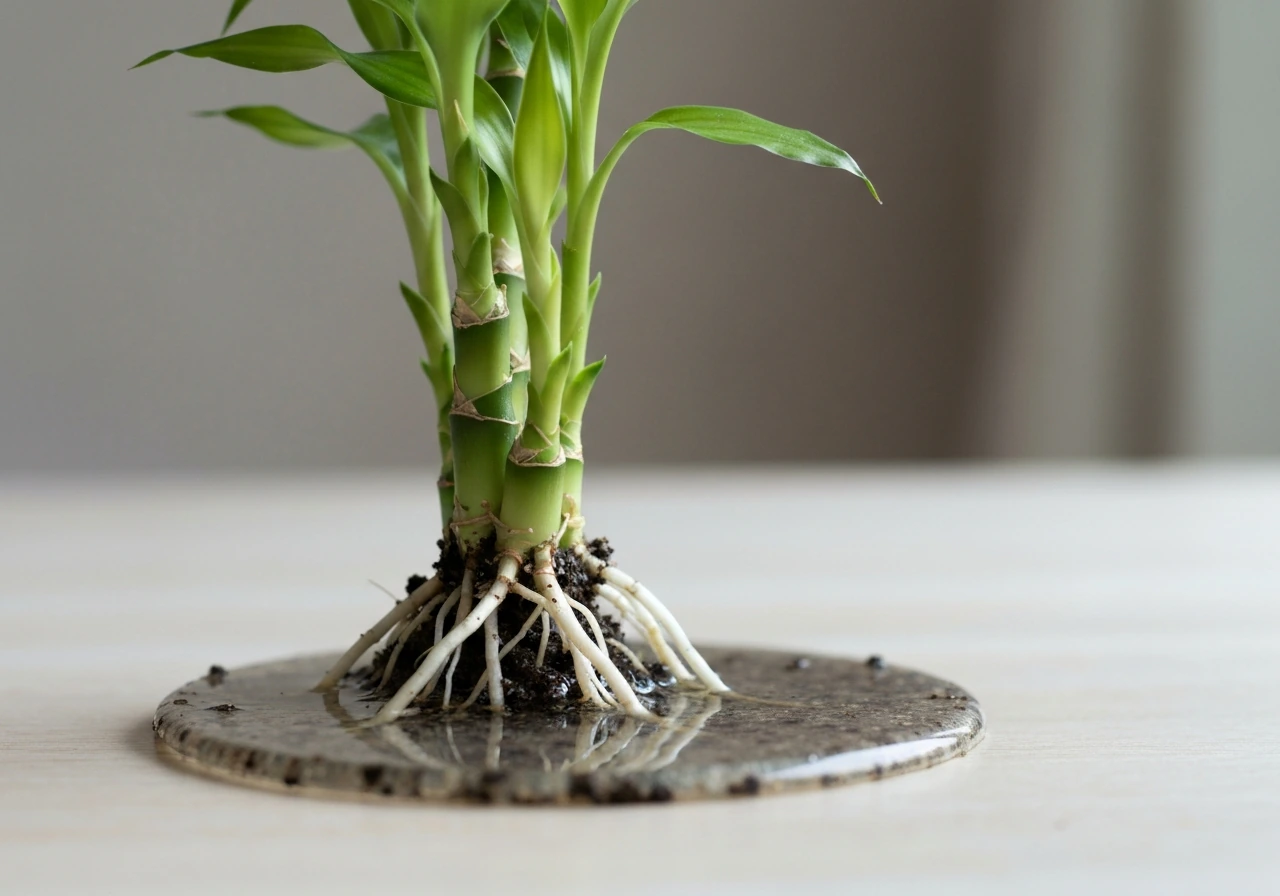 can a lucky bamboo grow in soil