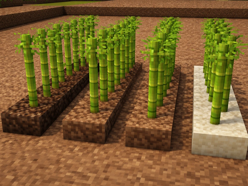 does bamboo grow faster on mud in minecraft