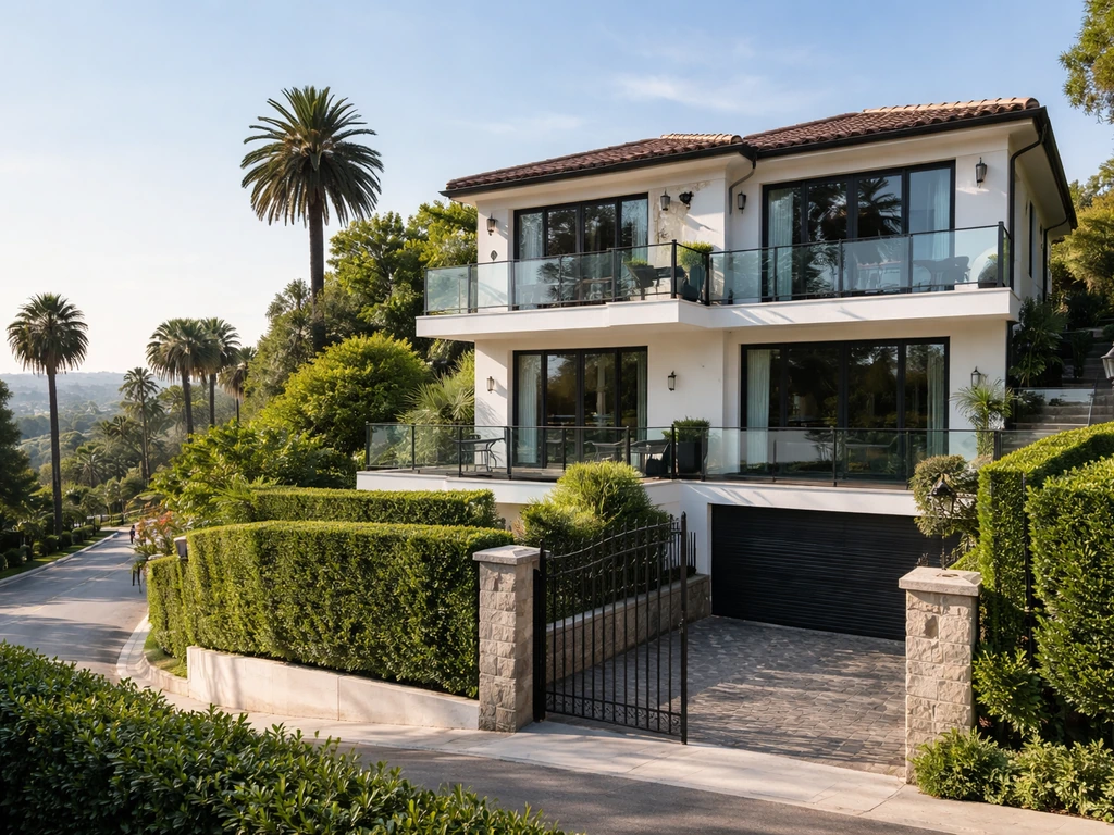 Luxury Los Angeles hillside home exterior representing a high-value real estate asset.