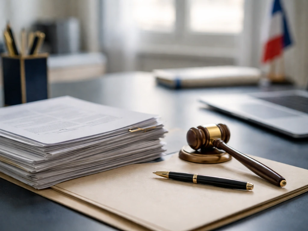 Regulatory documents and a desk gavel beside a laptop, symbolizing public filings and wealth-search context.