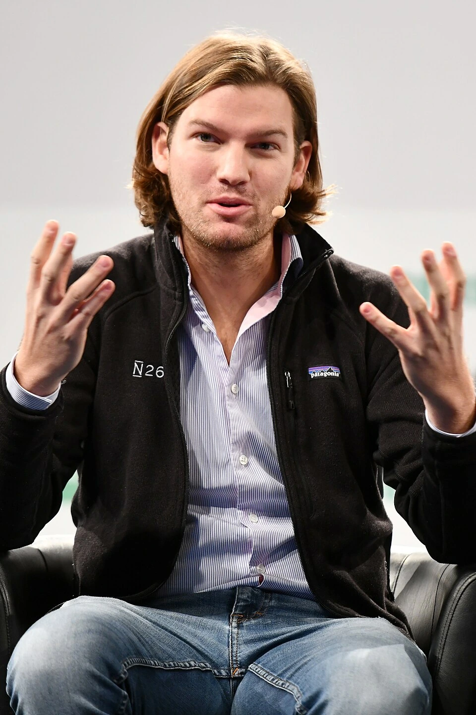 Valentin Stalf, co-founder and CEO of N26, speaking at a conference