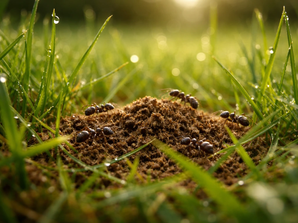 Fourmis dans le gazon : quoi faire et comment s’en débarrasser