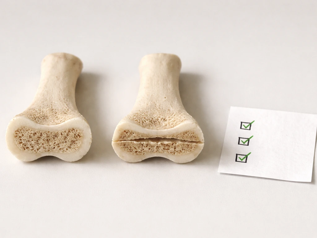 Minimal side-by-side cross-section bones showing fused vs open growth plates, with checkmarks beside myths.