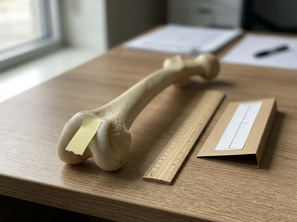 Long-bone growth plate model showing open vs closed cartilage ends.