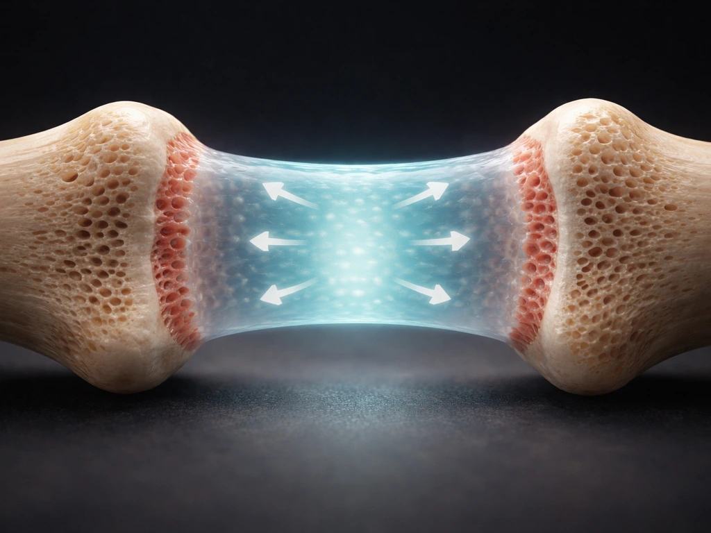 Simplified cross-section of a long bone with an epiphyseal growth plate and arrows for active cartilage cell division