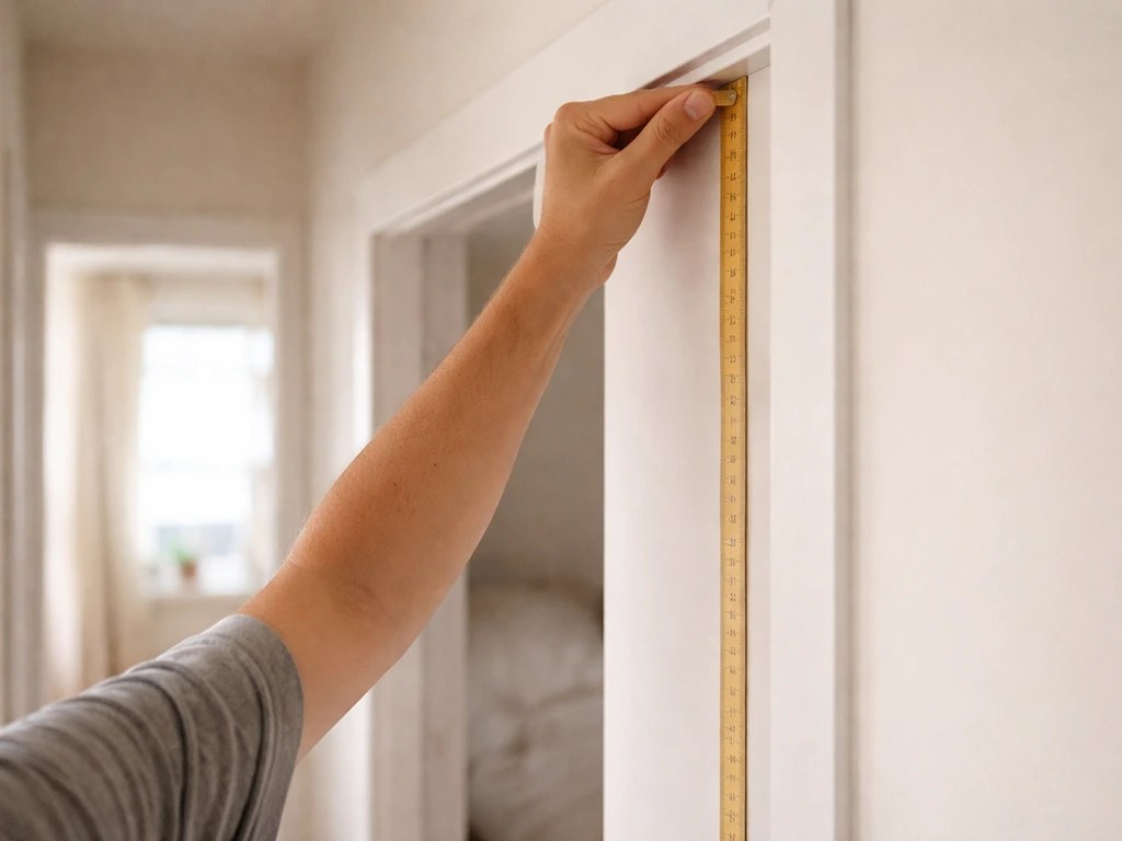 Close-up of a measuring tape against a wall to show height growth limits.