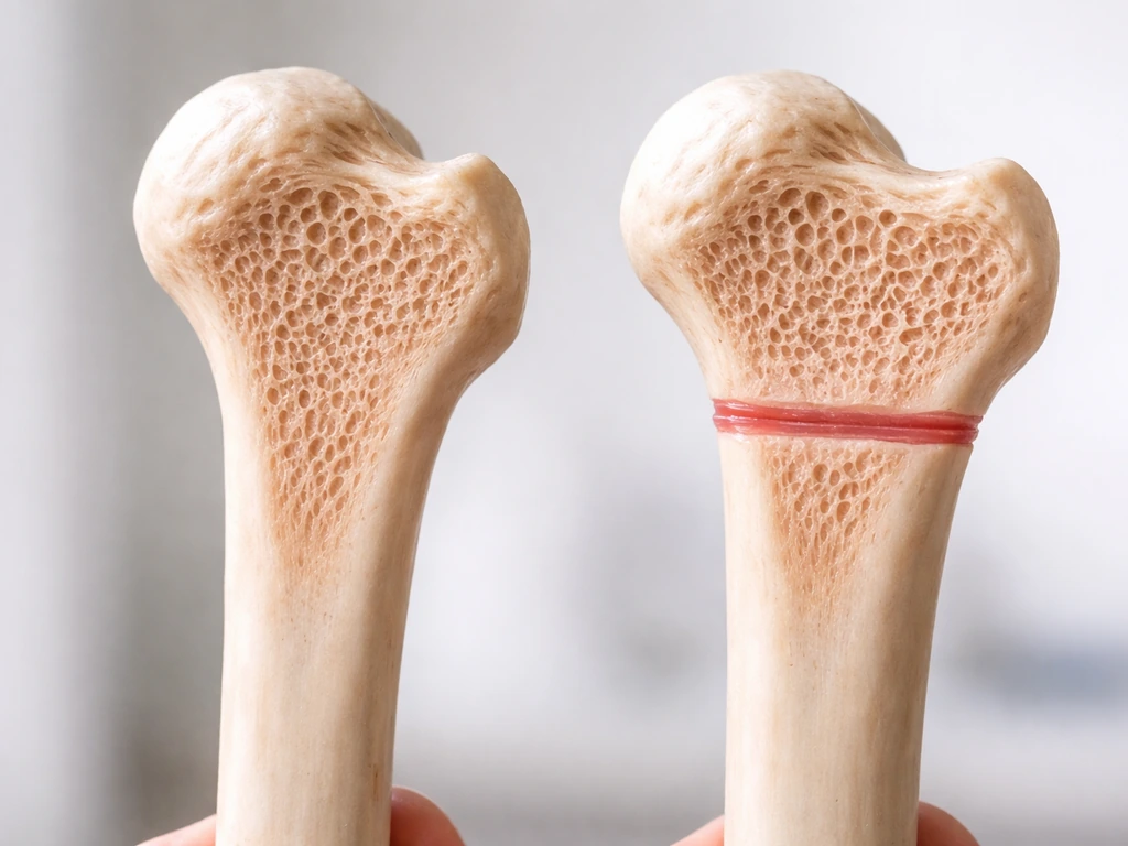 Realistic view of fused versus open long-bone growth plates, showing closed plates can’t lengthen further.