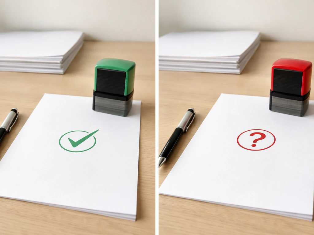 Minimal split image showing checkmarks for confirmed facts and question marks for speculation, no text.