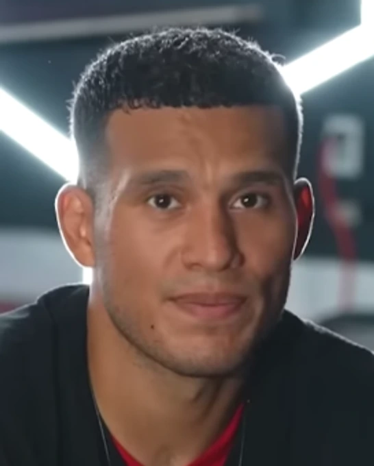 David Benavidez, professional boxer, in a close-up portrait