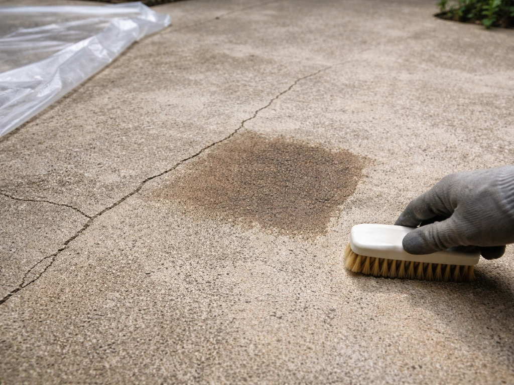 how to stain concrete patio