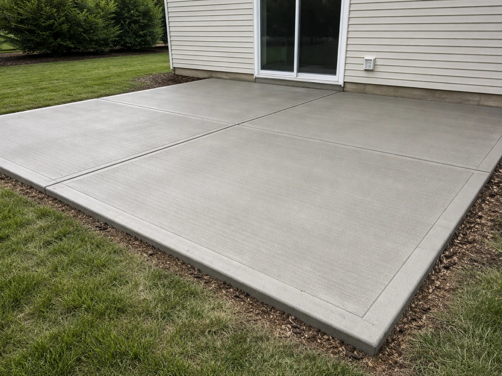 how to make cement patio