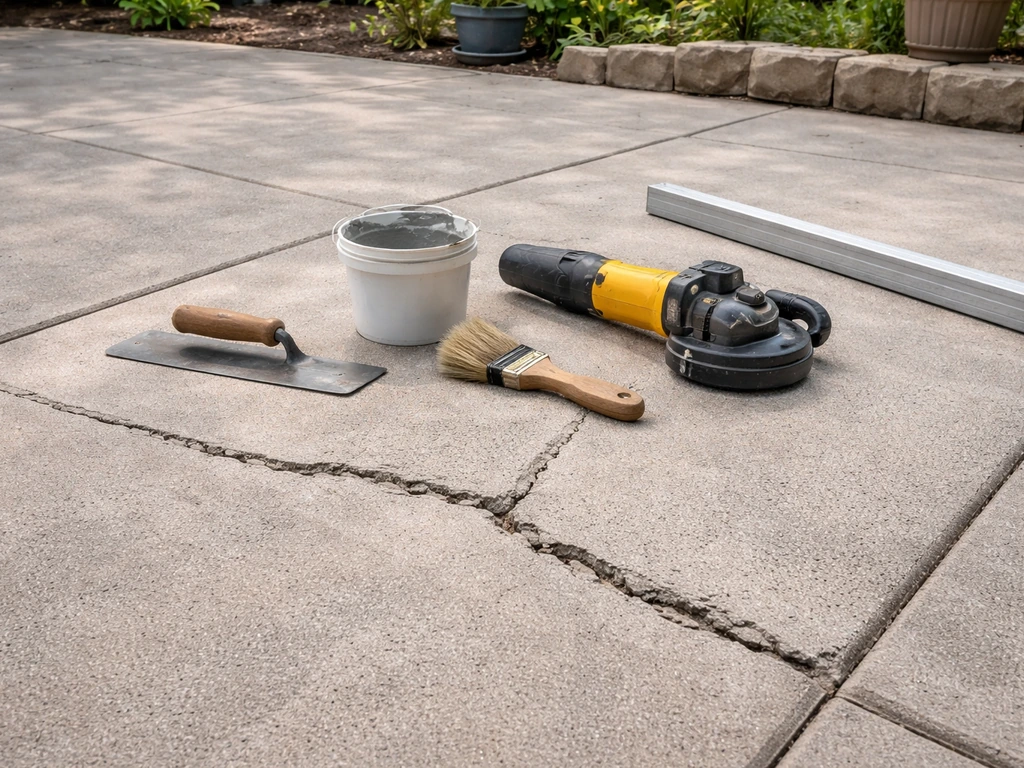 fix concrete patio