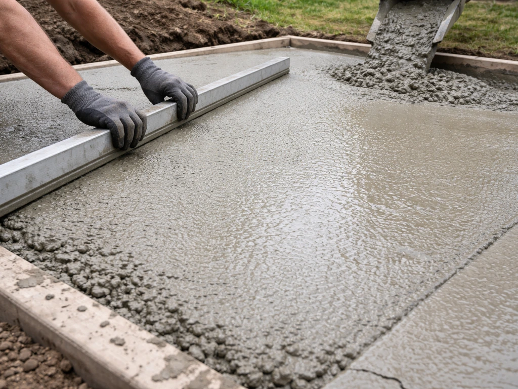 how to lay a patio on concrete