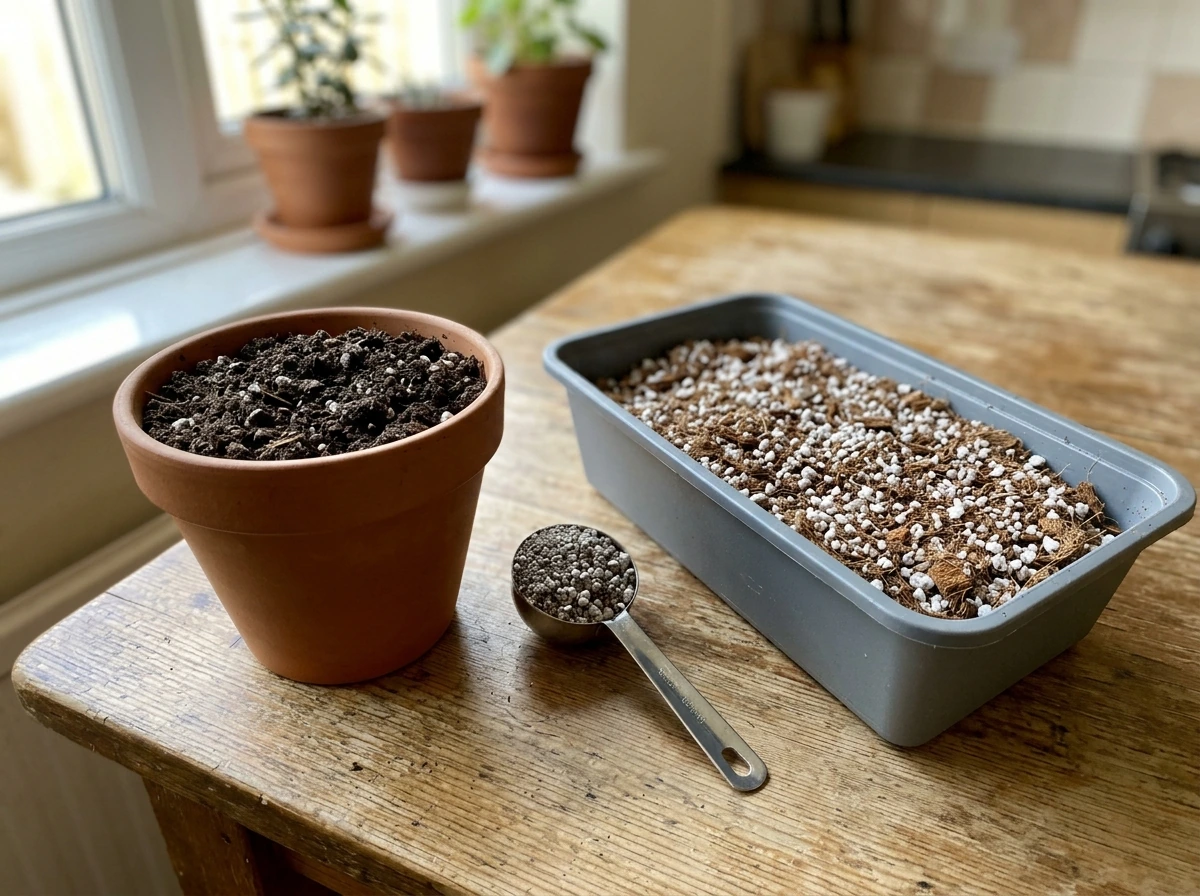 Potting mix vs expanded medium in containers for growing medium choice