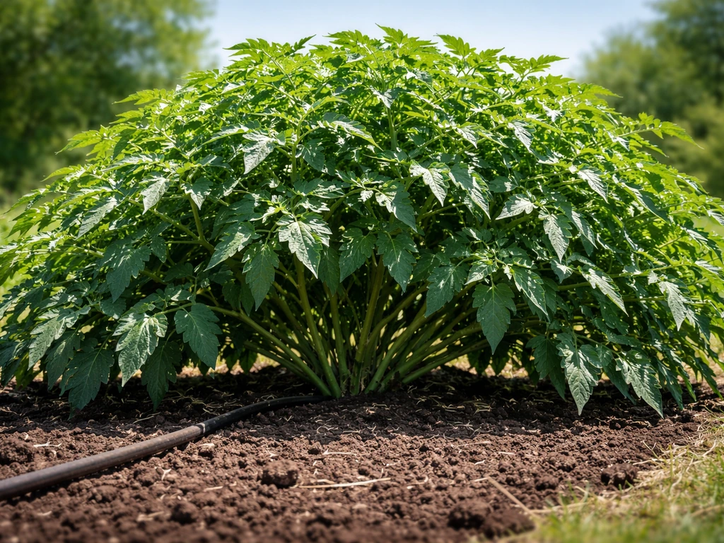 Single massive healthy outdoor plant with a lush canopy thriving in full sun.