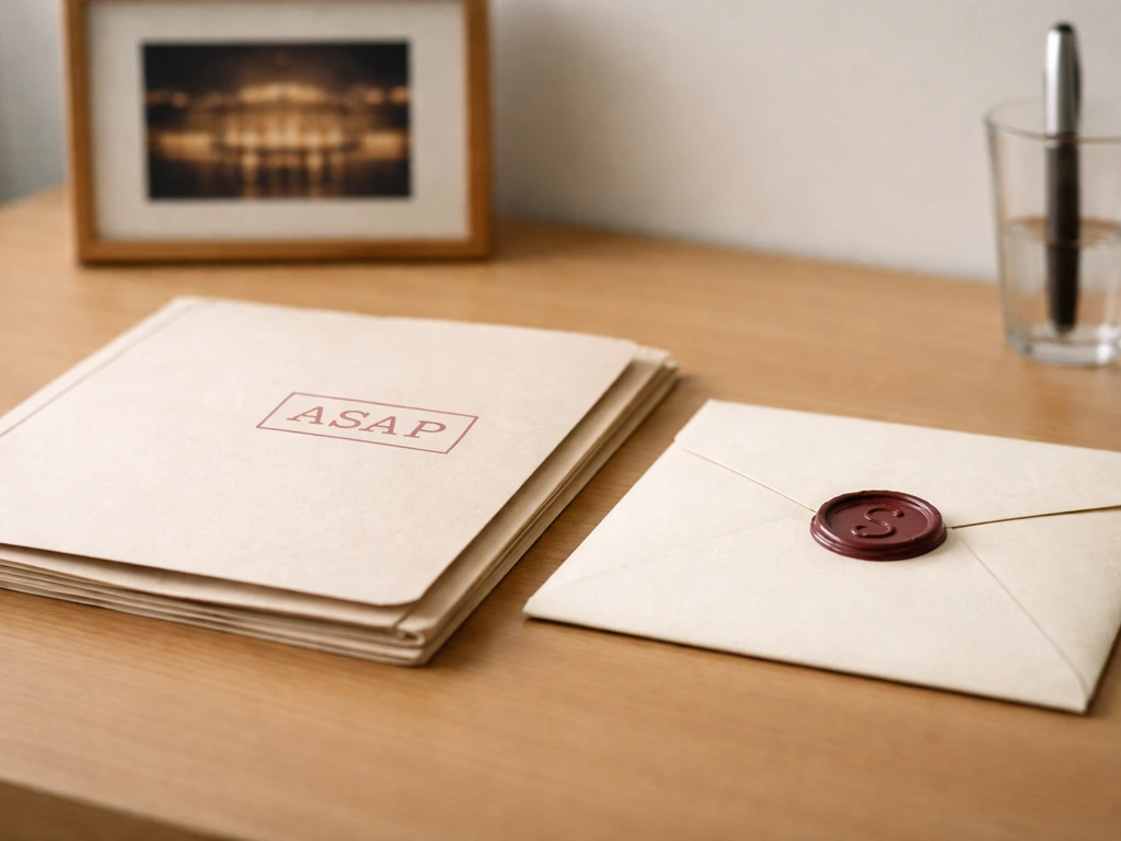 Close-up of documents and a donation envelope on a desk, symbolizing a public wealth anchor and giving.