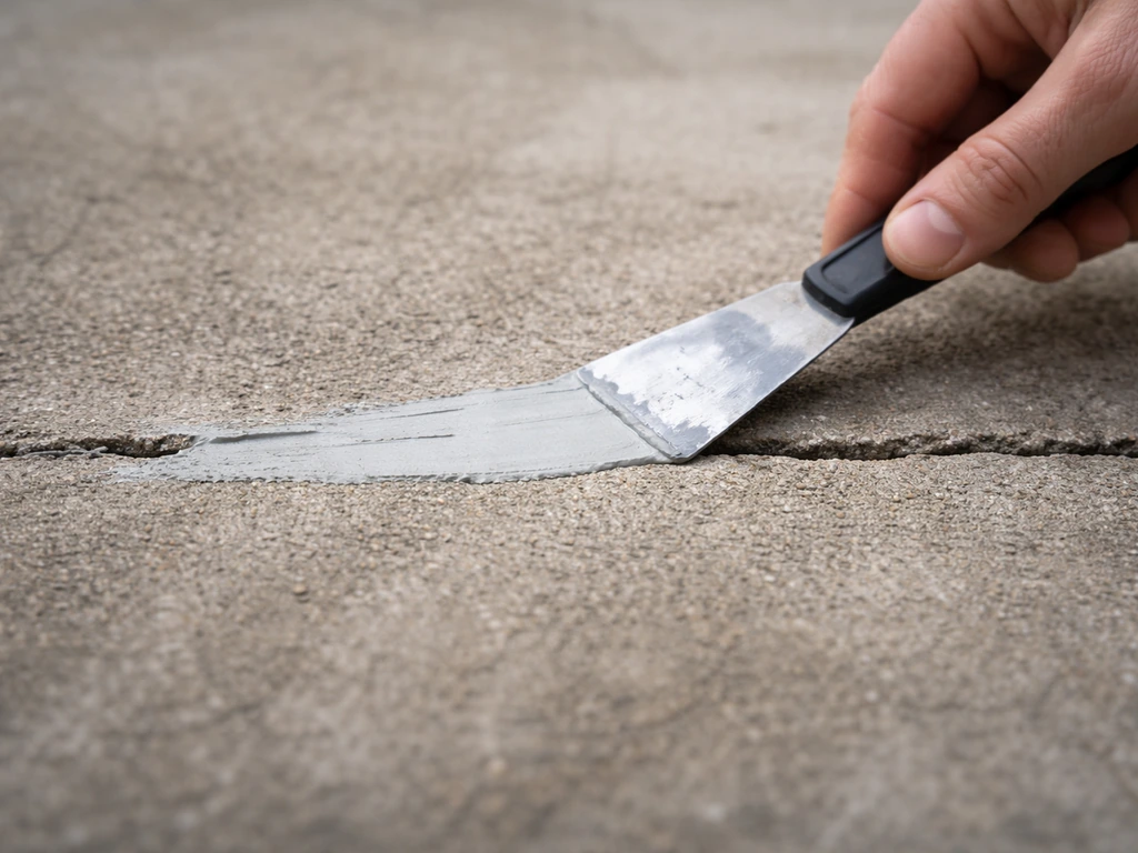 how to fix cracked cement patio
