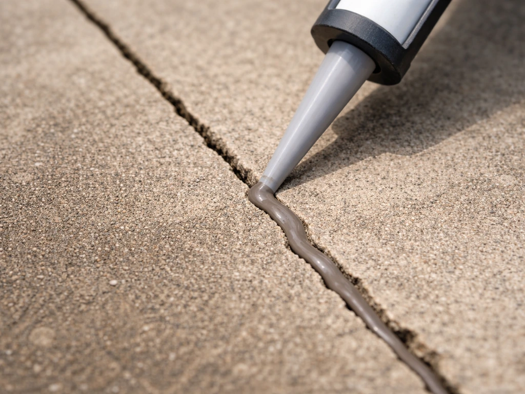 how to fix crack in cement patio