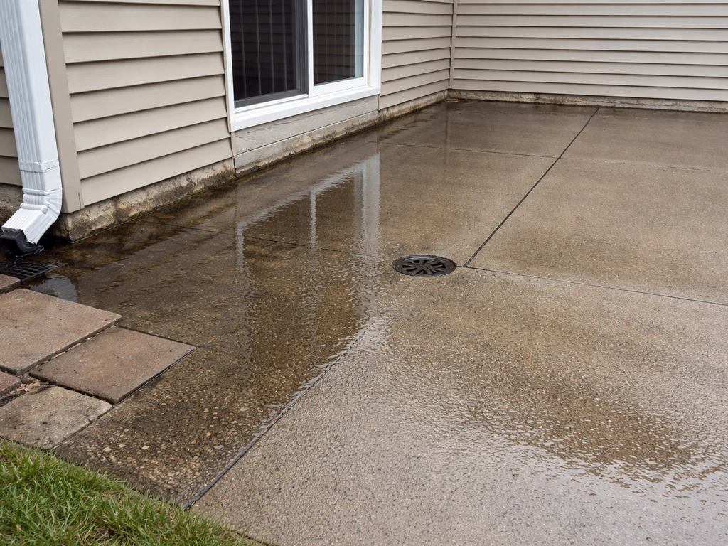 patio drainage problems