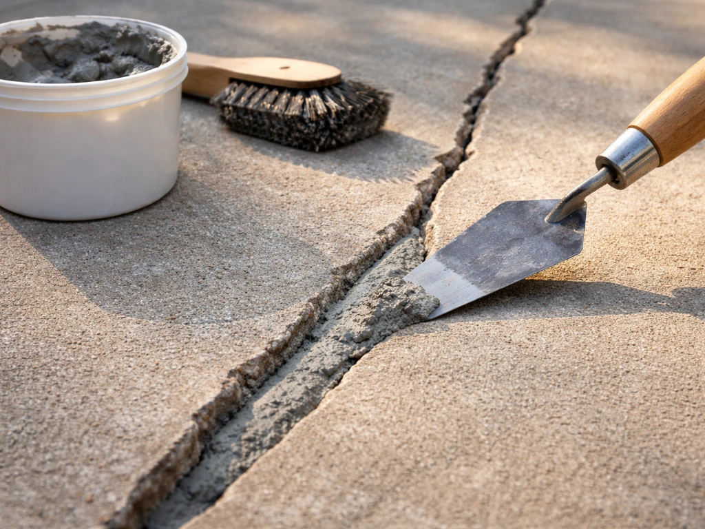 how to fill patio cracks