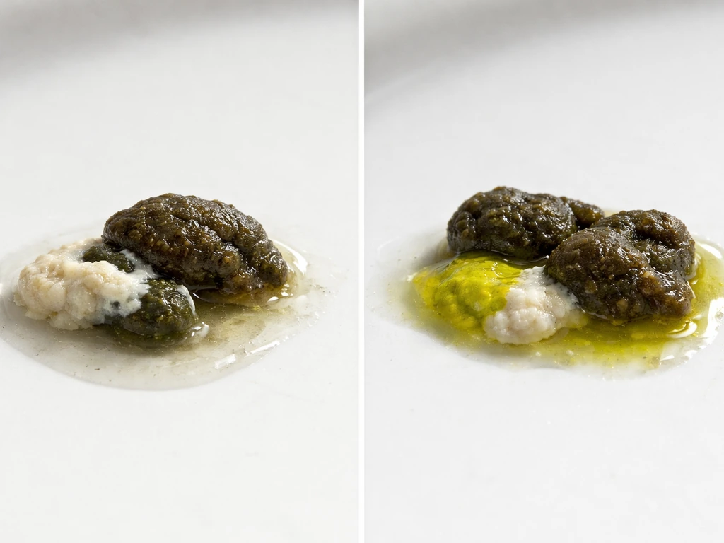 Close-up of bird droppings components showing normal formed stool, cream urates, and clear urine in comparison