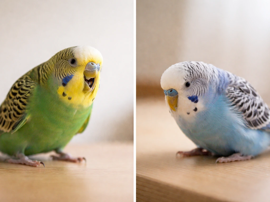 Side-by-side birds: one with sudden choking-like posture, the other with slower respiratory distress posture.