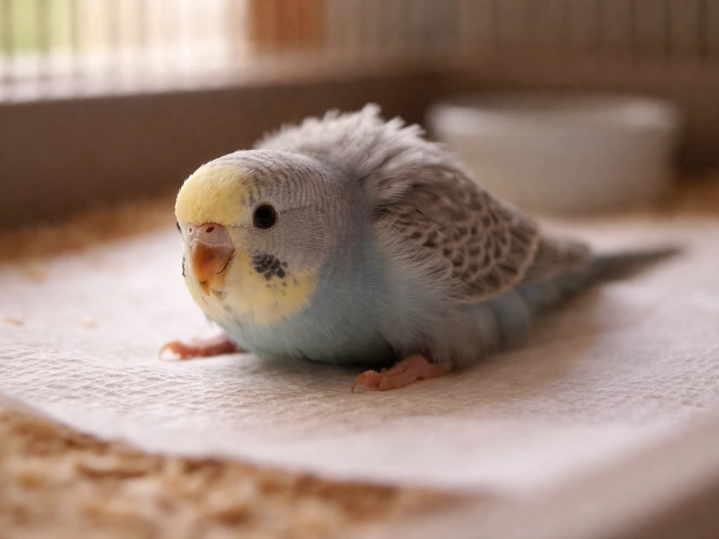 bird egg bound symptoms