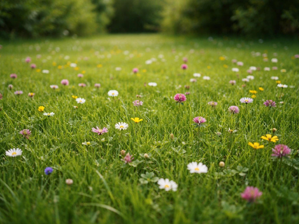 bloemen in gras