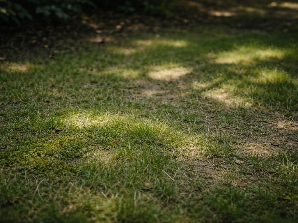 gras in schaduw