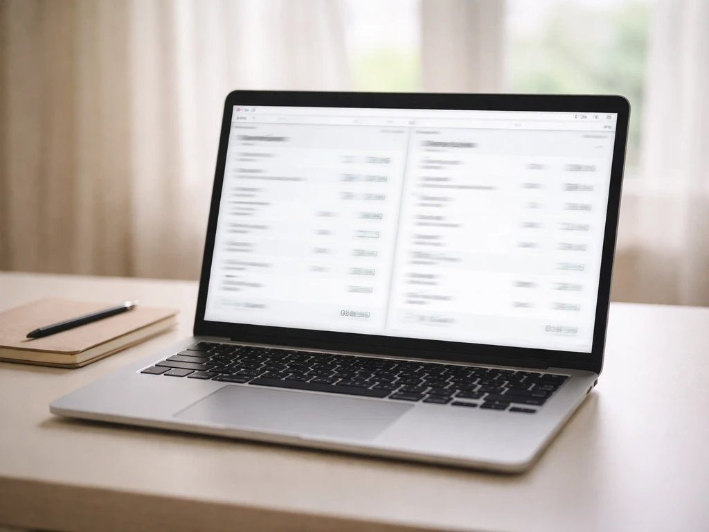 Minimal laptop screen showing two finance websites side-by-side for comparing net worth estimates