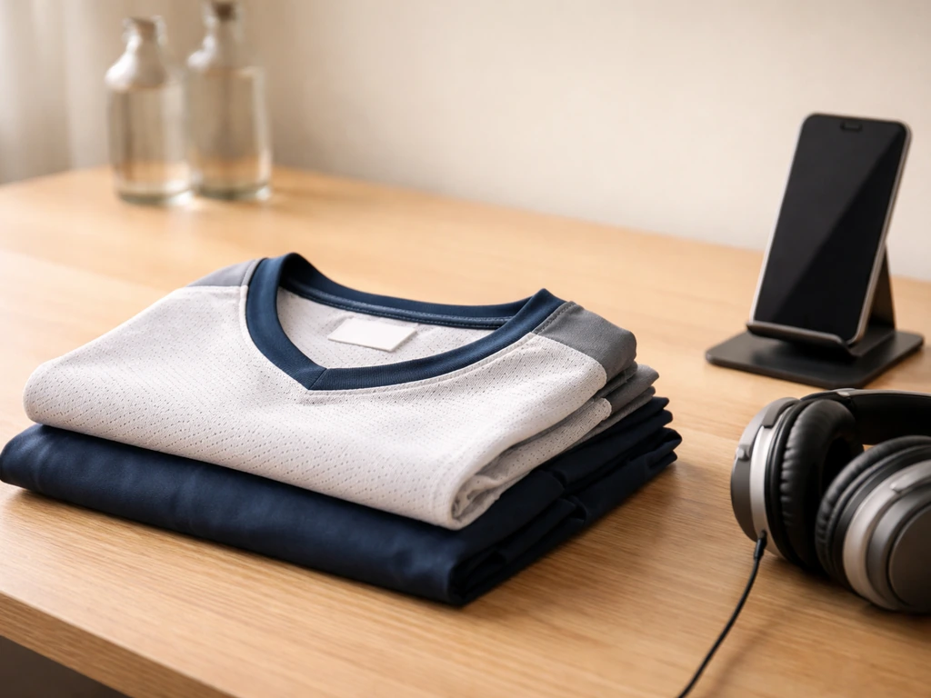 Close-up of a rugby team kit tag and a pair of headphones on a desk, suggesting sponsorship and media income.