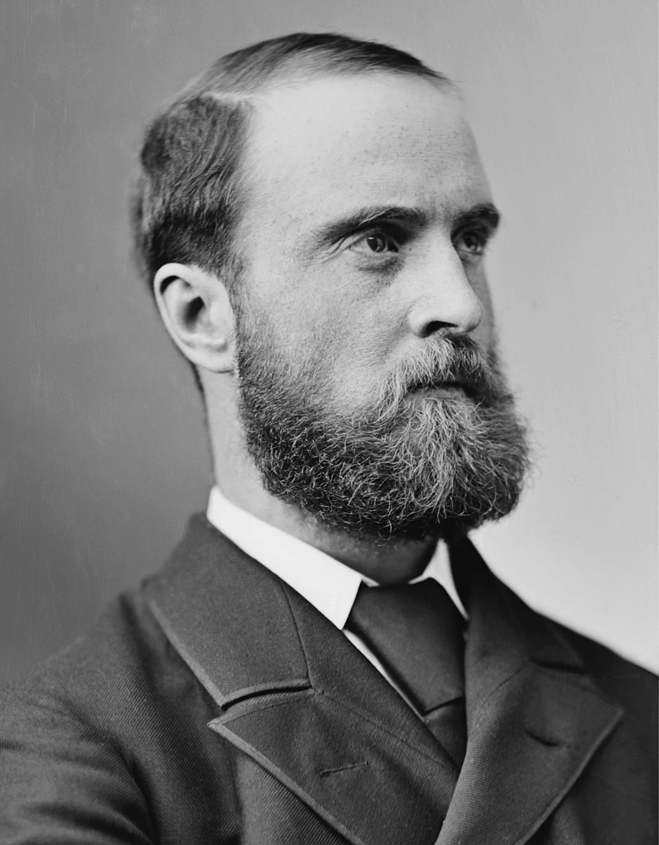 Black-and-white portrait photograph of Charles Stewart Parnell