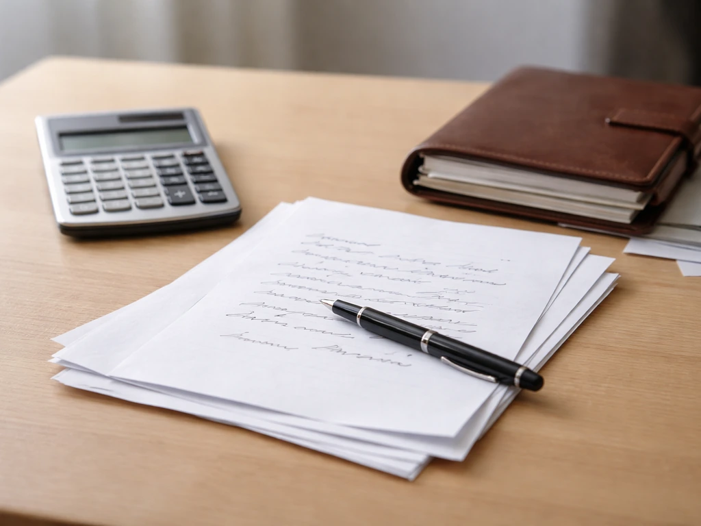 Desk with printed documents and a calculator, suggesting disputed figures and unmatched sources