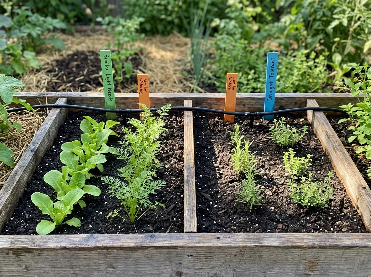 Two companion seedlings planted side-by-side under similar light and watering conditions