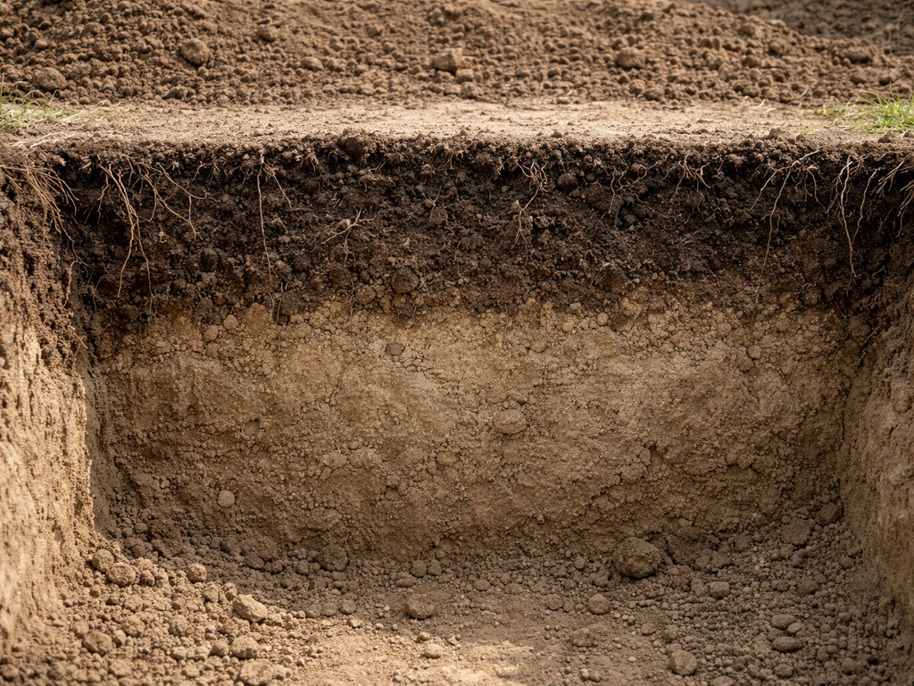 upper layer of the earth in which plants grow